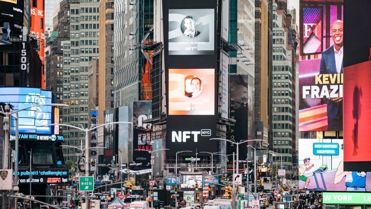2021 NFT NYC Times Square Billboards