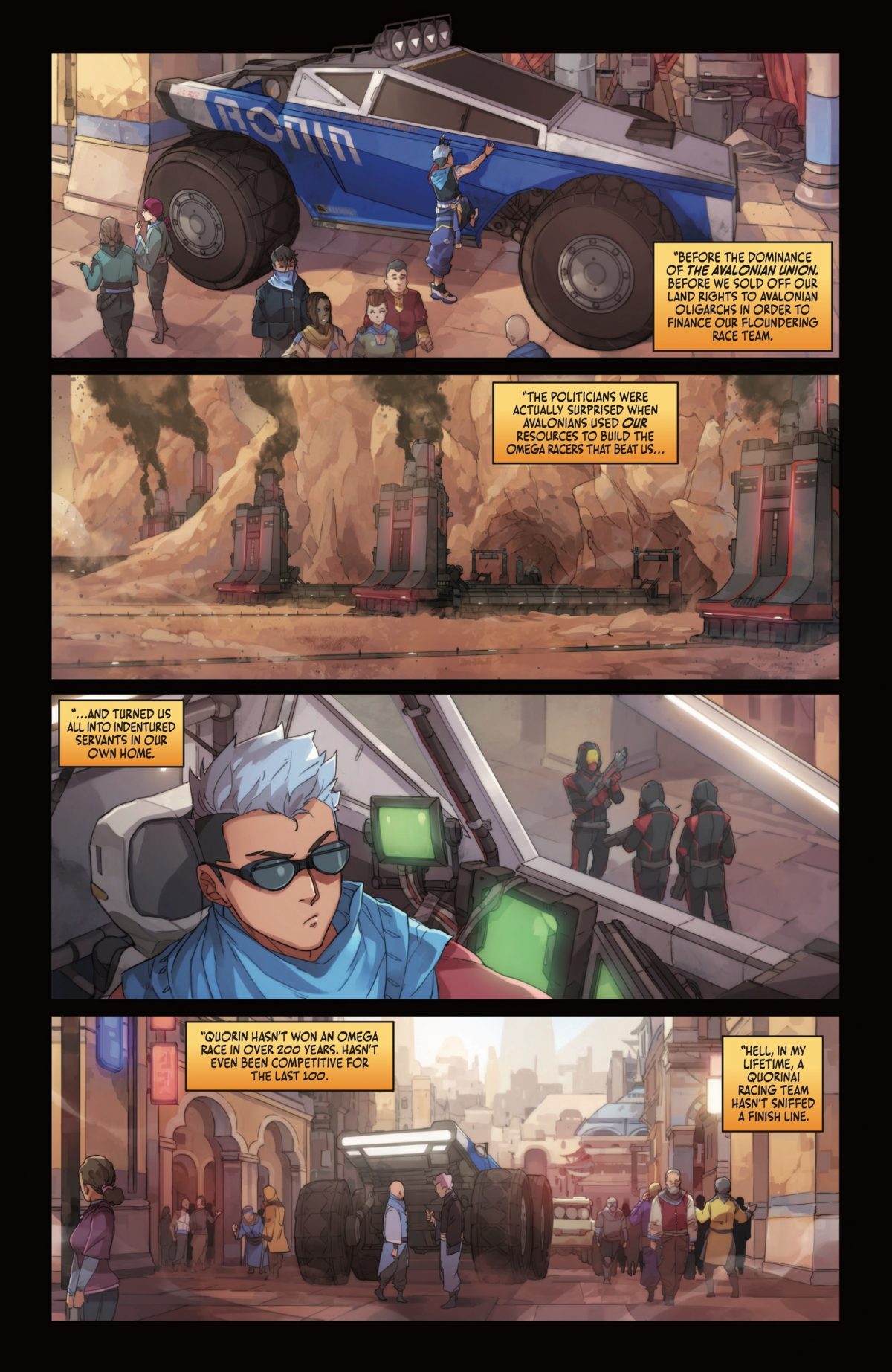 runner omega race comic nft