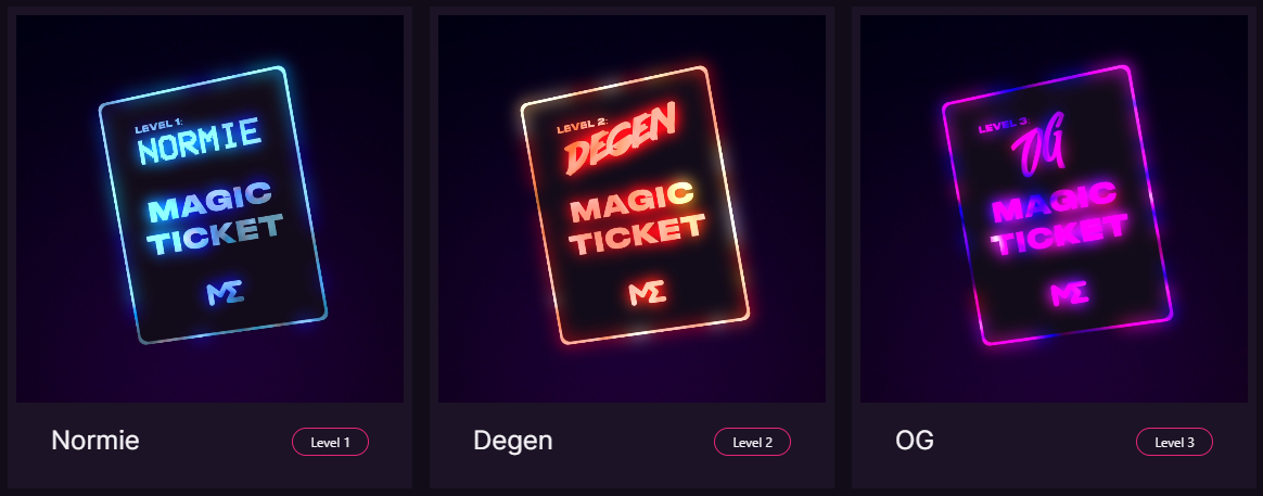 Magic Eden Magic Tickets Nfts