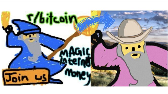 Bitcoin Wizard art evolution
