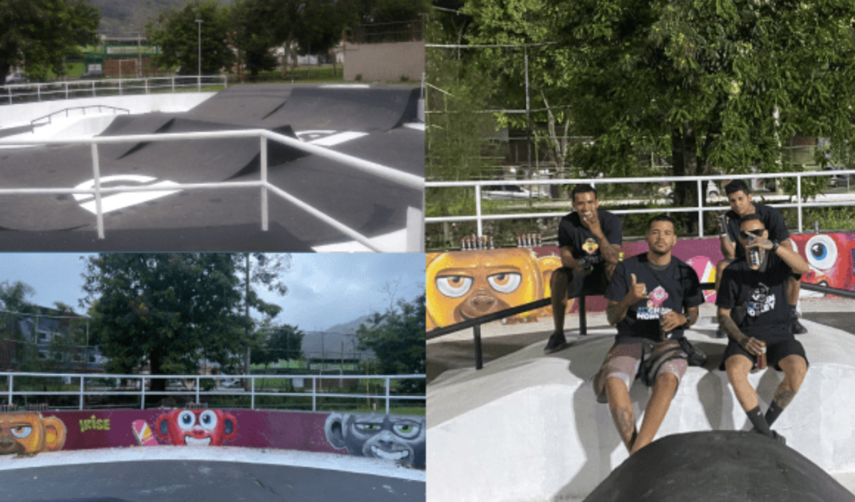 The OCM rejuvinated skate park in Padre Miguel Rio de Janeiro