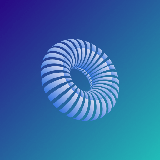 a translucent circle on a colorful background