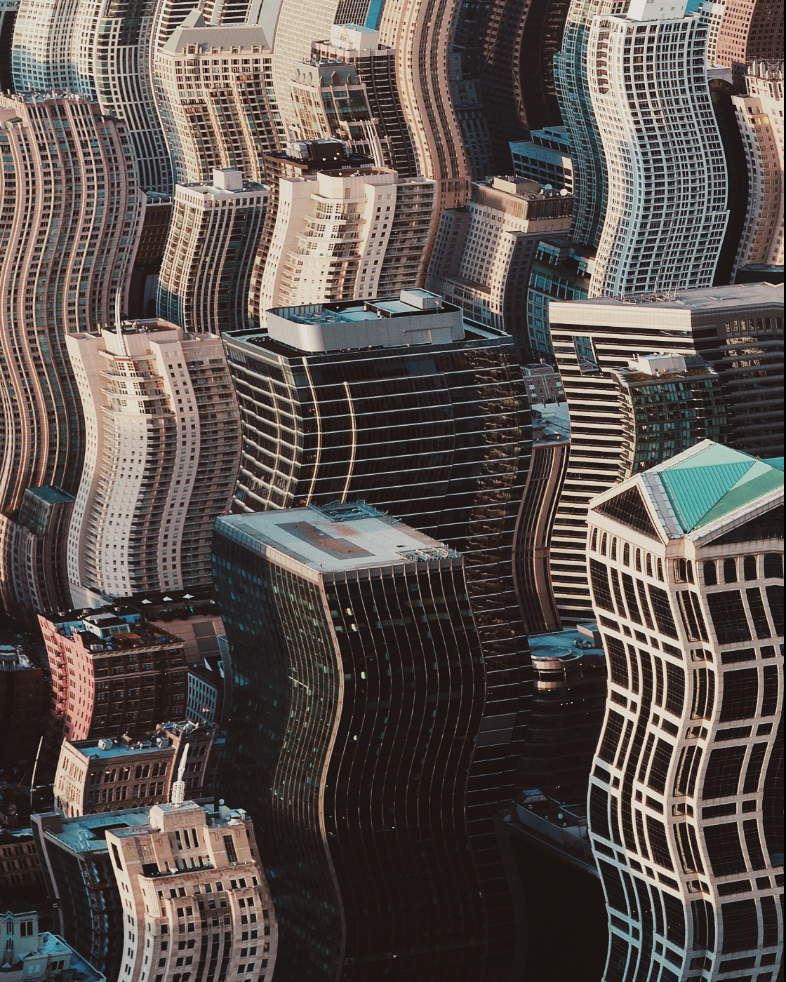 Distorted buildings