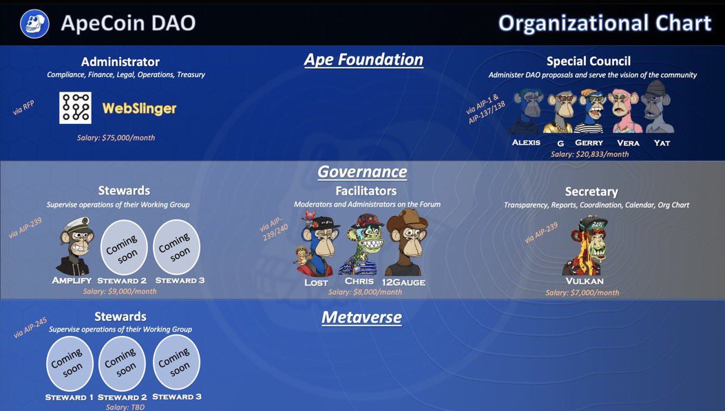 ApeCoinDAO Organizational Chart