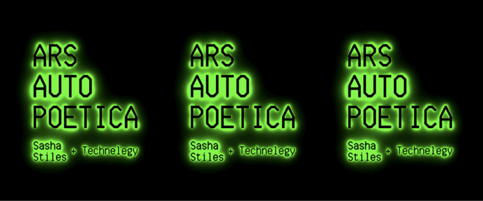 Sasha Stiles Ars Autopoetica NFT