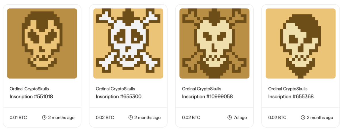 Crypto skulls