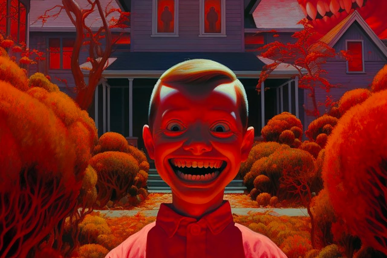 Next Up: RedruM Is an AI Surrealist Painting Nightmares in Red